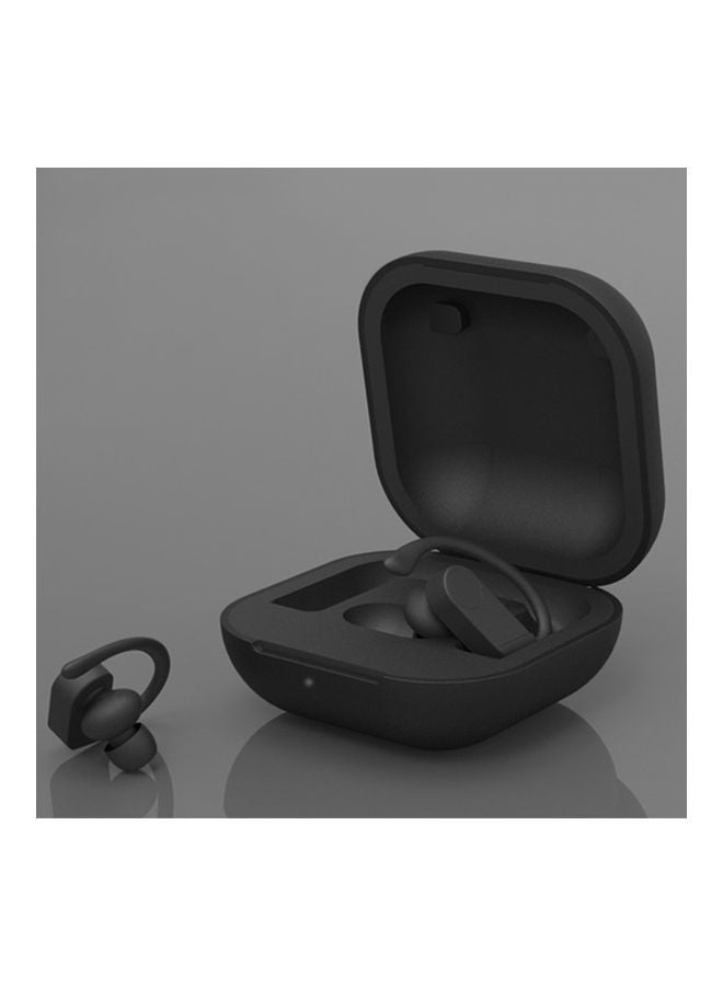 NIBEMINENT Protective Earphone Case Cover For Beats Powerbeats Pro Charging Box Black 