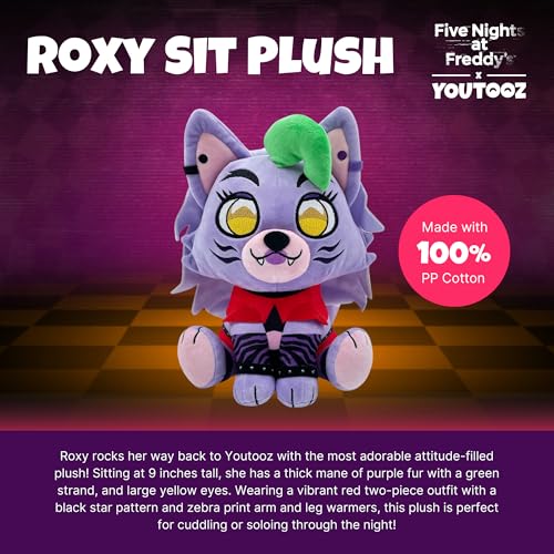 Youtooz FNAF Roxy Sitting 9 Inch Plush Collectible Roxy Sitting from Five Nights at Freddys FNAF Plush Collection - Image 5