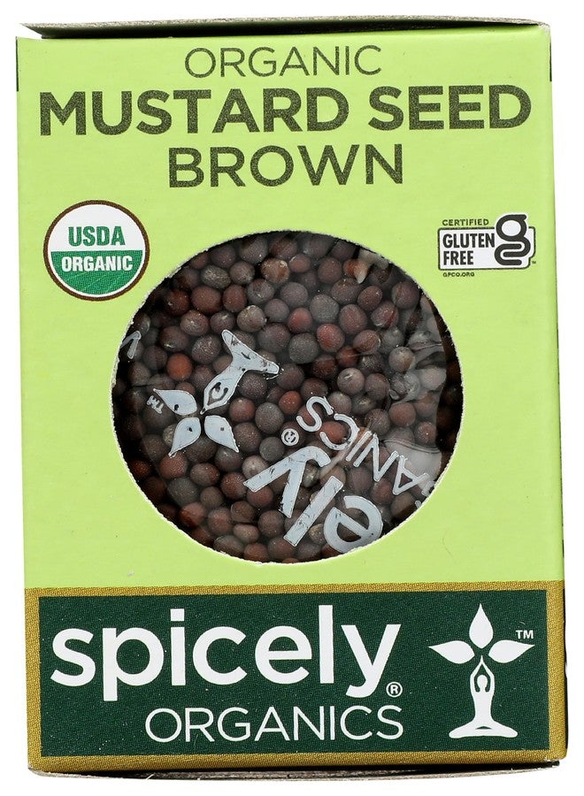 SPICELY Organic Brown Mustard Seed, 0.6 OZ - Image 1