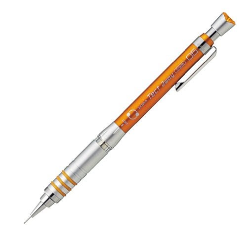Zebra Technologies Zebra Mechanical Pencil, Tect 2 Way, 0.5mm, Orange Body (MA41-OR) - Image 1