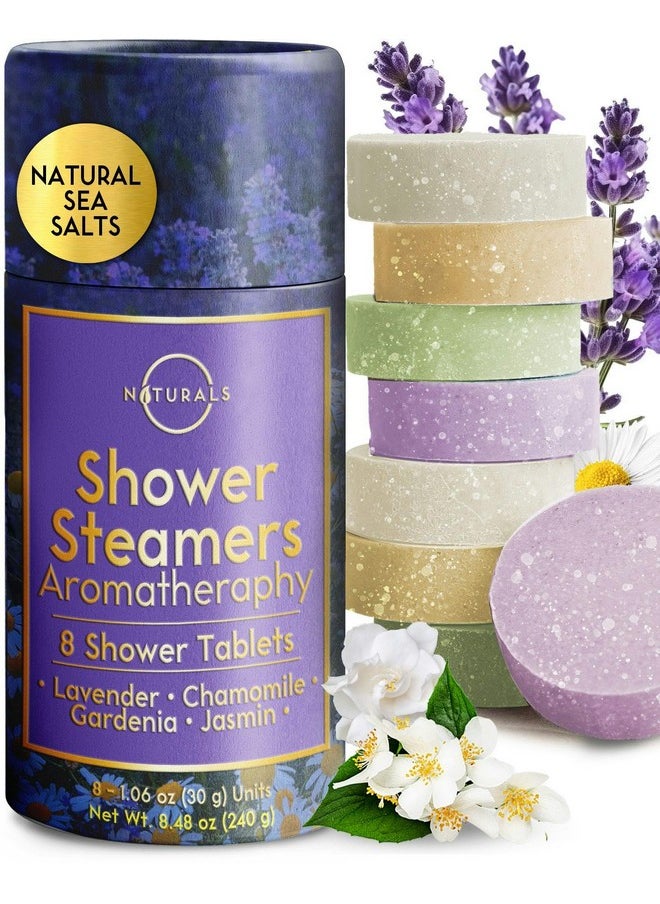 O Naturals - Shower Steamers Aromatherapy - Birthday Gifts for Women - Shower Bombs Aromatherapy, Spa Day Essentials, Relaxation Spa Gifts - Self Care Unique Gifts for Women and Men (Lavender 8 Count) - Image 1