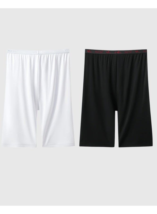 Nawa3em 2-Pack Women's Viscose Mid-Thigh Slim Shorts | Anti-Chafing Breathable Safety Underwear Shorts for Abaya Layering - Image 1