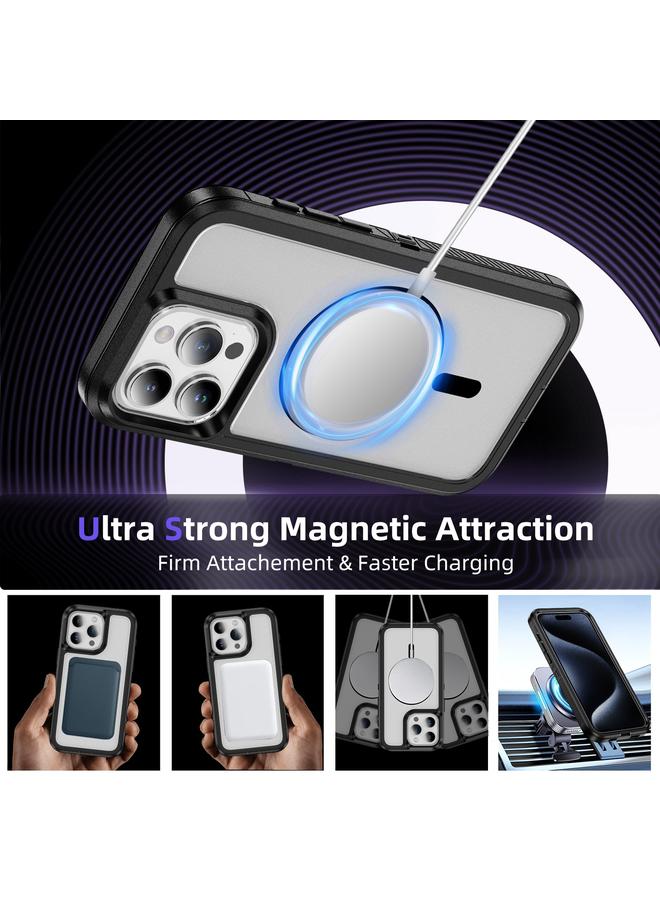 Zaboon Case For iPhone 13 Pro Max Guard Magsafe Magnetic Ring Matte Phone Case - Image 4