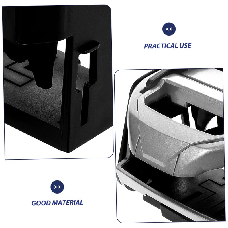 Silver Expandable Car Cup Holder Auto Vent Mount Sturdy Plastic Drink Organizer - Image 4