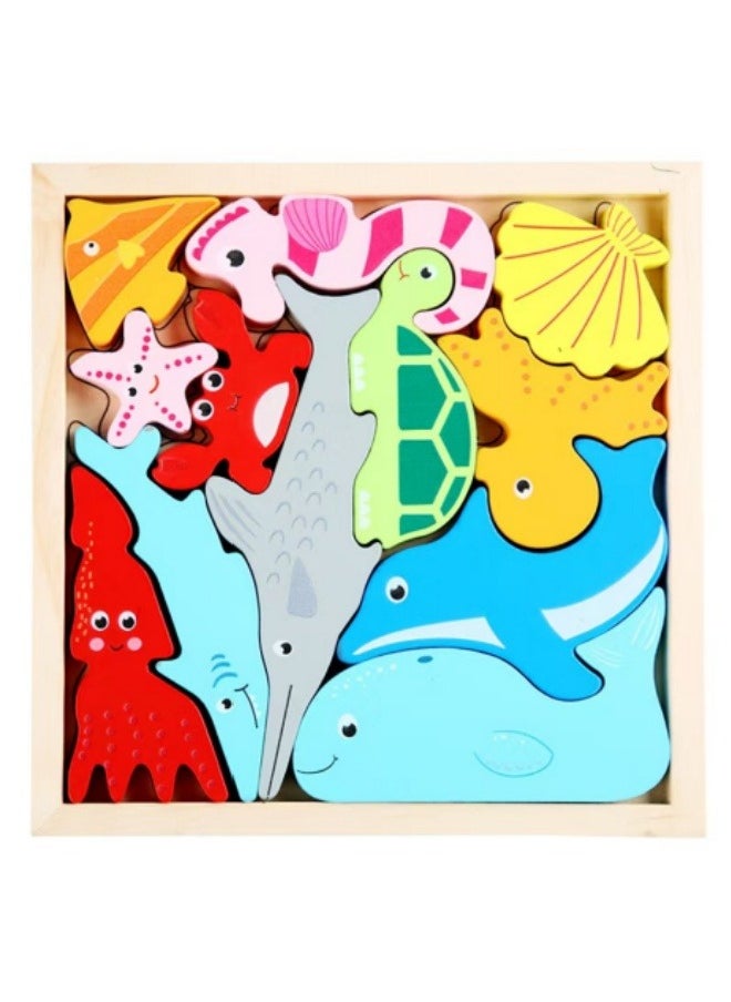 Generic Children's 3D Jigsaw Puzzle Toy Puzzle Building Blocks Educational Jigsaw Puzzle Building Blocks Toys  - Image 1