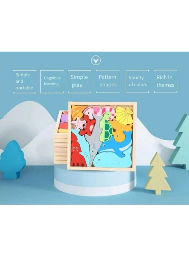 Generic Children's 3D Jigsaw Puzzle Toy Puzzle Building Blocks Educational Jigsaw Puzzle Building Blocks Toys  - Image 2