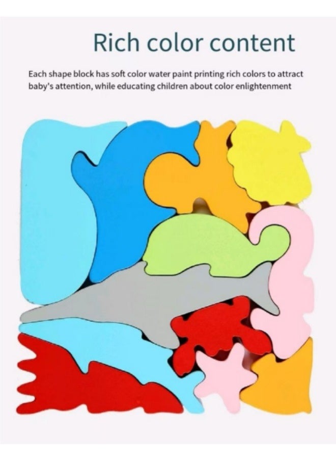 Generic Children's 3D Jigsaw Puzzle Toy Puzzle Building Blocks Educational Jigsaw Puzzle Building Blocks Toys  - Image 4