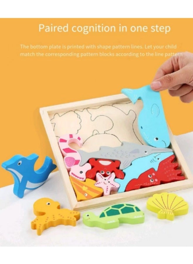 Generic Children's 3D Jigsaw Puzzle Toy Puzzle Building Blocks Educational Jigsaw Puzzle Building Blocks Toys  - Image 5