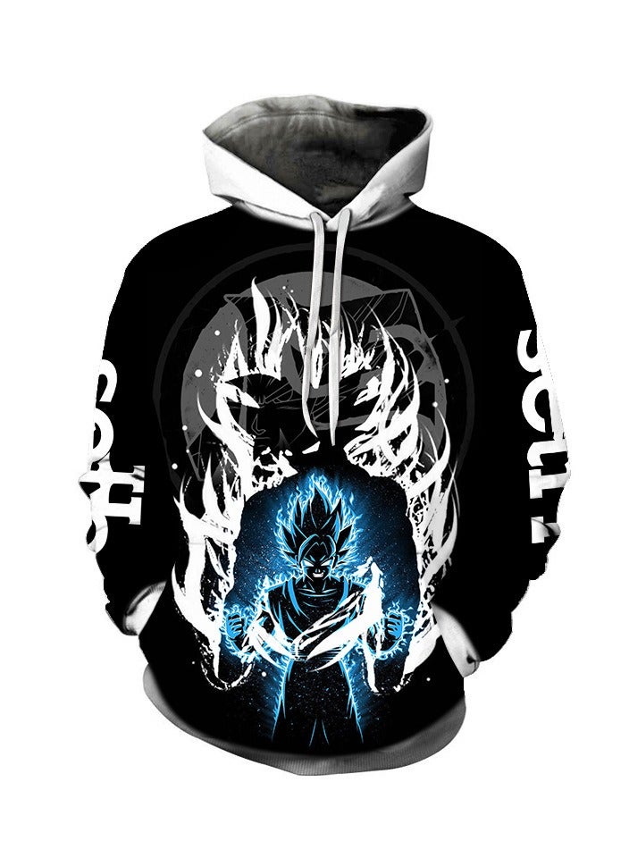 Loquat Seven Dragon Ball Wukong 3D Digital Printed Sweater Loose Hooded  - Image 1