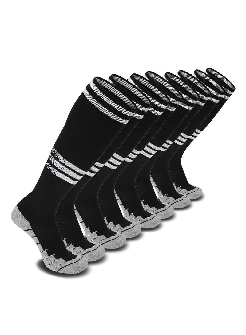 SKY WING Mens Baseball Socks Football Softball Knee High Sock Unisex Athletic Soccer Socks  1/2/3/4 Pairs for Youth Adult  Men and Women - Image 1