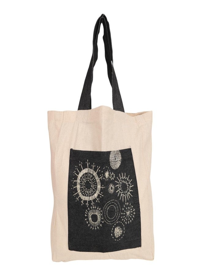 INDHA Floral Embroidered Cotton Bag - A Chic and Eco-Friendly Tote for Everyday Style, Shopping, and Casual Outings - Image 1