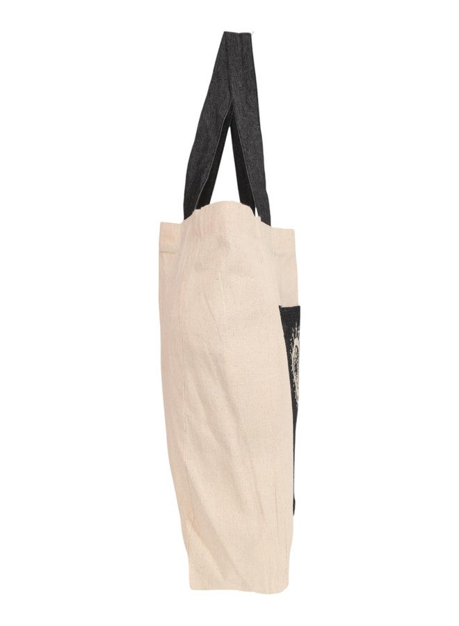 INDHA Floral Embroidered Cotton Bag - A Chic and Eco-Friendly Tote for Everyday Style, Shopping, and Casual Outings - Image 4