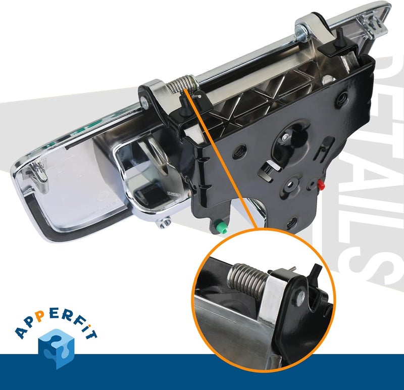 APPERFiT Chrome Tailgate Handle Latch with Bezel Cover - Image 2