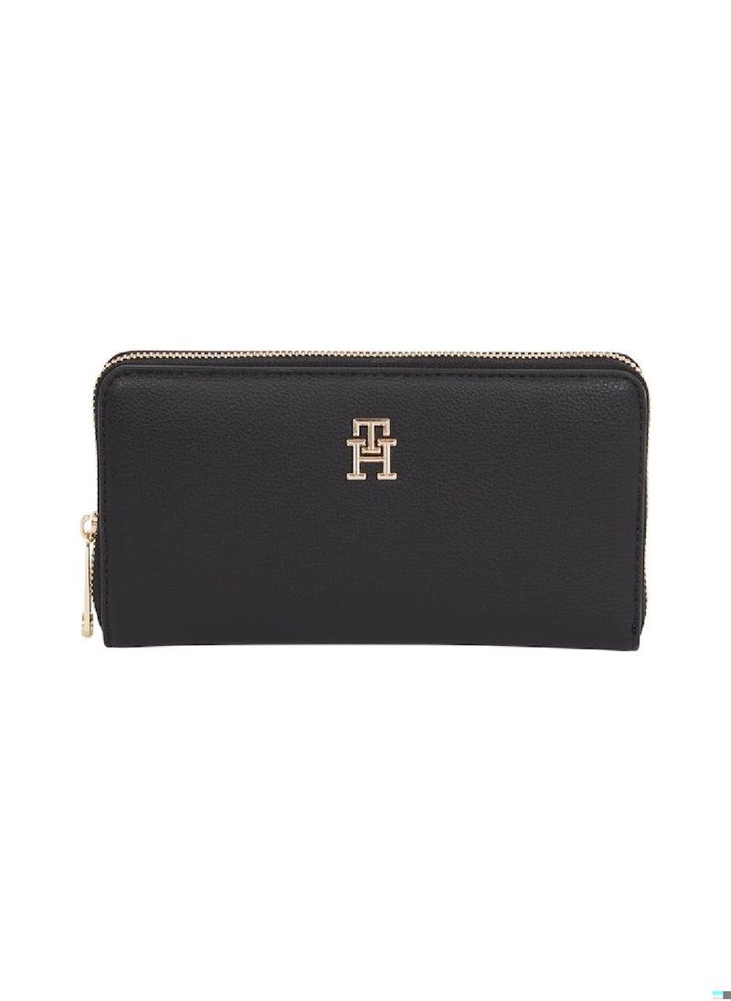 Women's Logotape Zip Around Wallet - Polyester Blend, Black - pzsku/Z2776FC6799D26AB7015DZ/45/_/1733913896/d4c5edbc-eeb2-4850-9623-fcecce3978fc