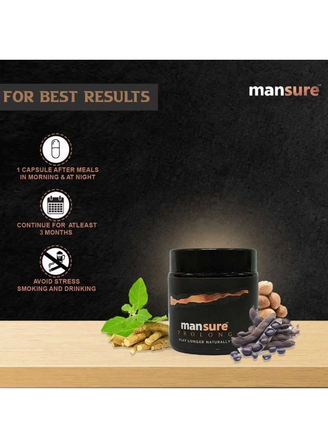 Nature Sure ManSure PROLONG for Men's Health – 4 Packs (60 Capsules Each) - Image 3