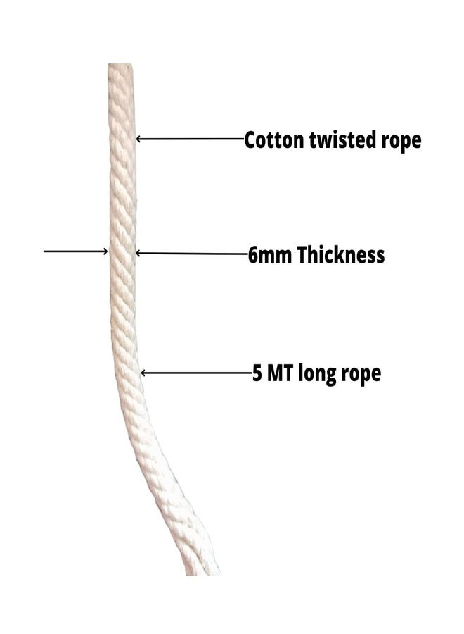 Pyengora® Thottil for New Born Baby | Cradle Swing Stick with Rope, Honey Color, Traditional Wooden Jhula - Image 4