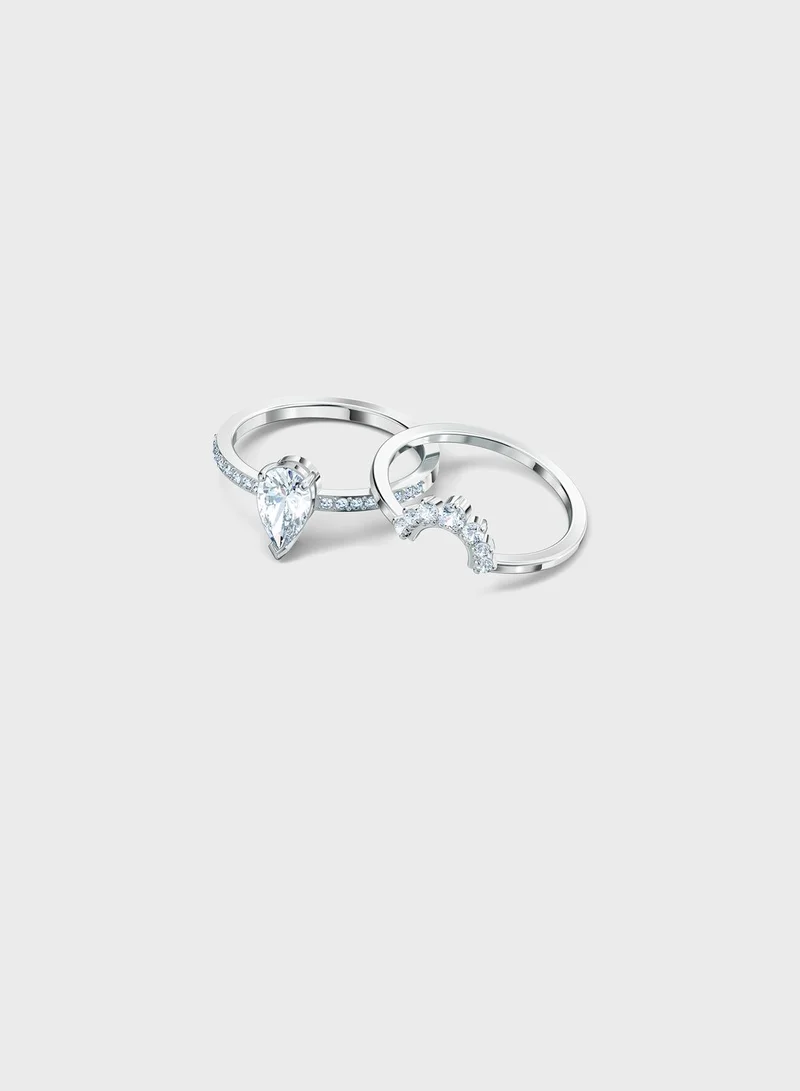 SWAROVSKI Attract Pear Crystal Ring