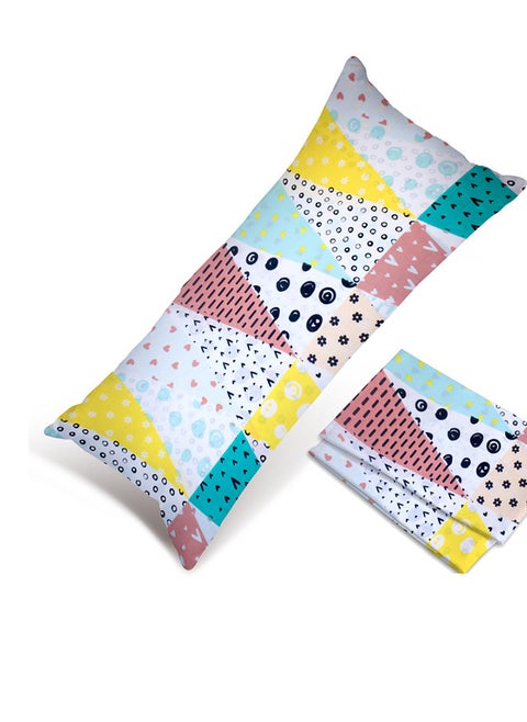 Hotel Linen Klub 1PC  Long Body  Pillowcase - 100% Cotton Citrus Printed  with envelope closure, Soft and Durable Quality, Size : 45 x 125cm