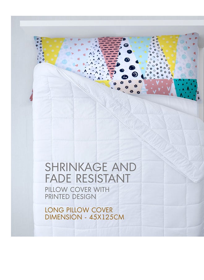 Hotel Linen Klub 1PC  Long Body  Pillowcase - 100% Cotton Citrus Printed  with envelope closure, Soft and Durable Quality, Size : 45 x 125cm