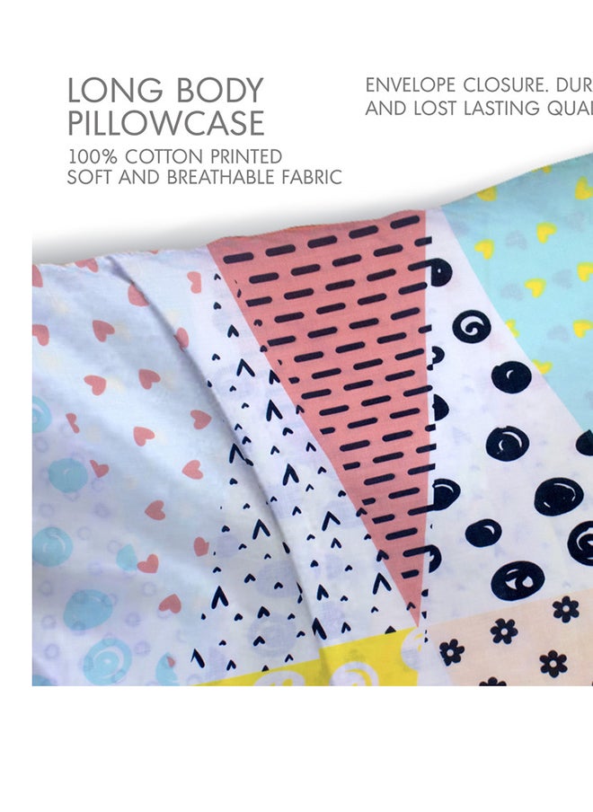 Hotel Linen Klub 1PC  Long Body  Pillowcase - 100% Cotton Citrus Printed  with envelope closure, Soft and Durable Quality, Size : 45 x 125cm