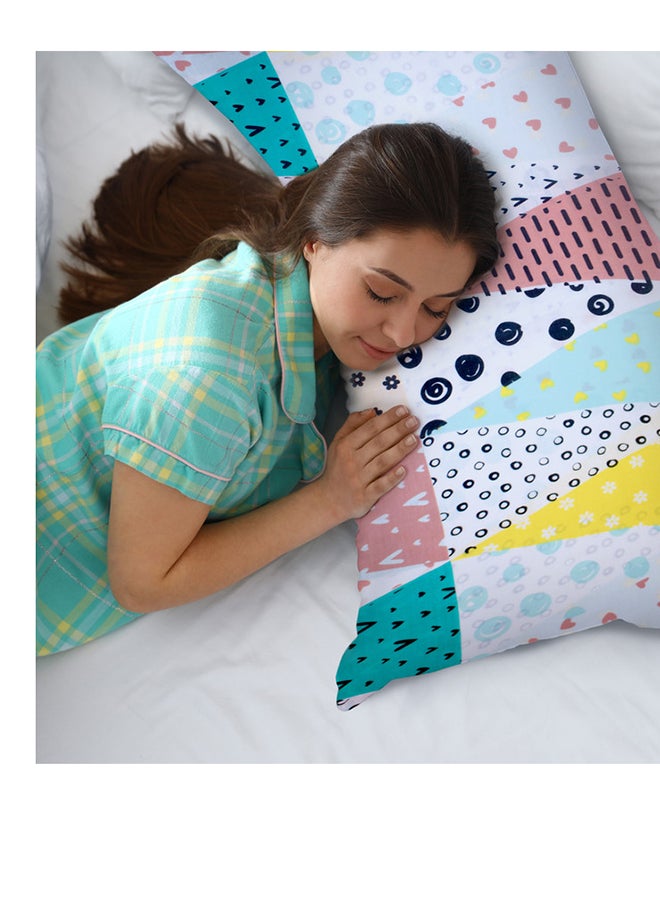 Hotel Linen Klub 1PC  Long Body  Pillowcase - 100% Cotton Citrus Printed  with envelope closure, Soft and Durable Quality, Size : 45 x 125cm