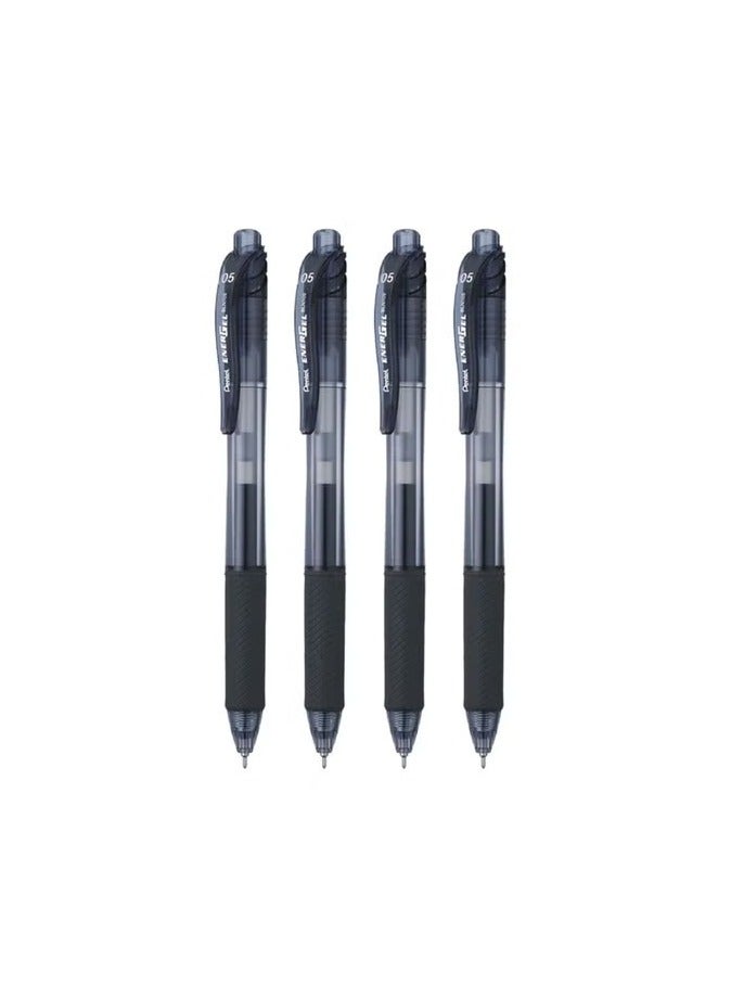 Pentel 4-Piece Energel Gel Ink Pen 0.5mm Tip Black Ink - Image 1