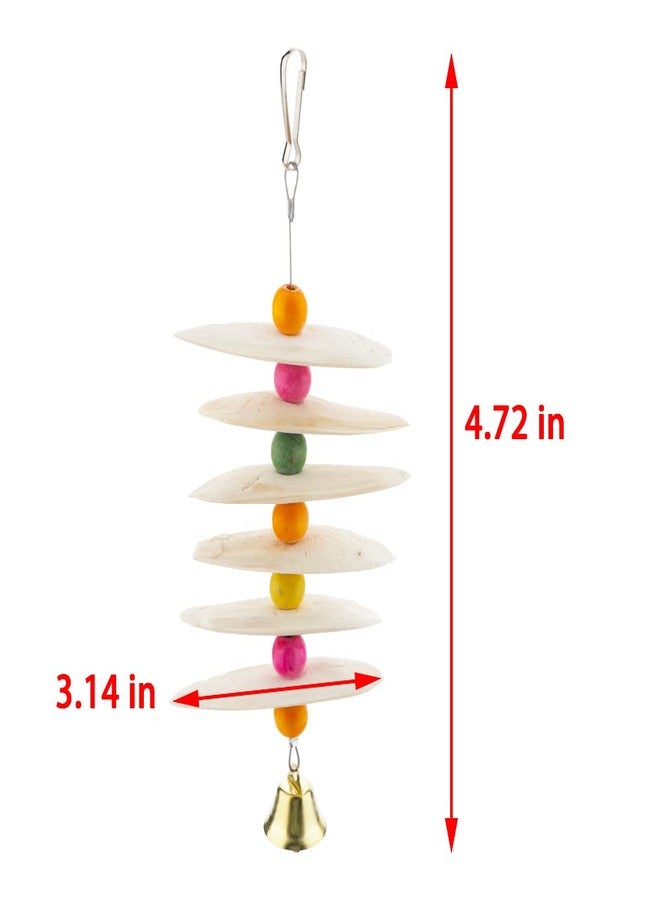 DQITJ Bird Cuttlebone Chew Toy, Natural Bird Calcium Cuddle Bone for Parrot Cockatiel Budgie Conure Sharp Beaks (6 Pcs in a Bunch) - Image 4