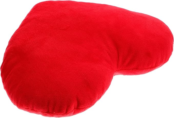 وسادة ناعمة على شكل قلب أحمر مجموعة من 2 للزينة للأريكة والسرير مقاس 30×23.5×8 سم - Image 1