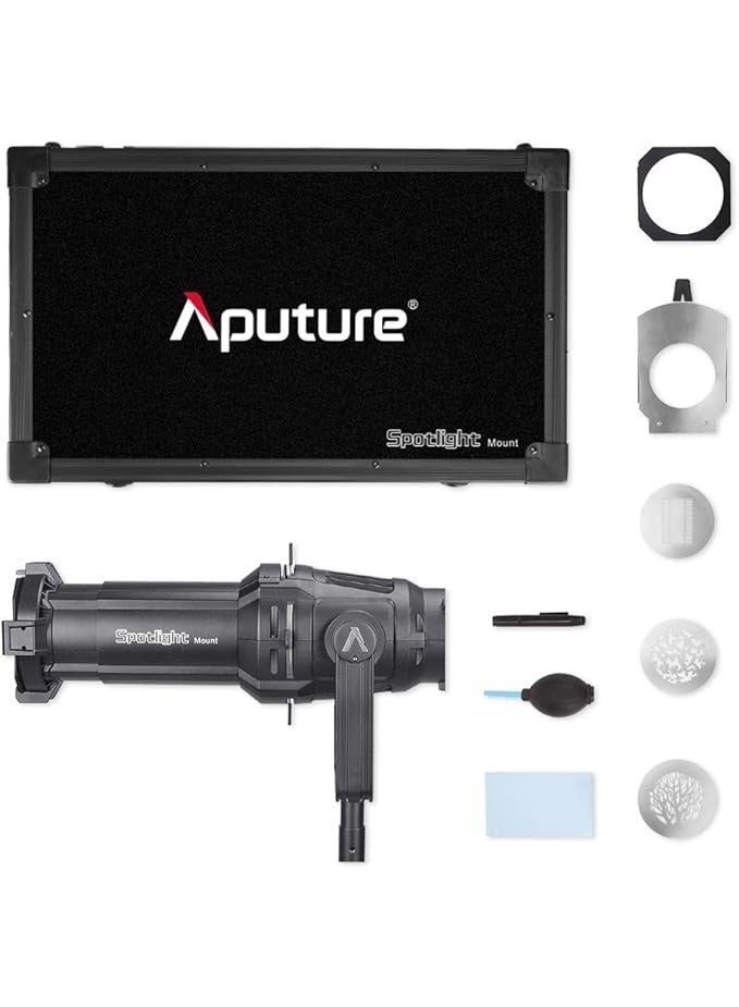 أبتشر Aputure 36° Spotlight Mount Set، مجموعة قواعد إسقاط ضوء بزاوية 36° لمعدّلات الإضاءة، مصمّمة لمصابيح Aputure LS 300d II، 120d II، 300X وغيرها من المصابيح المزودة بقاعدة Bowens. - Image 5