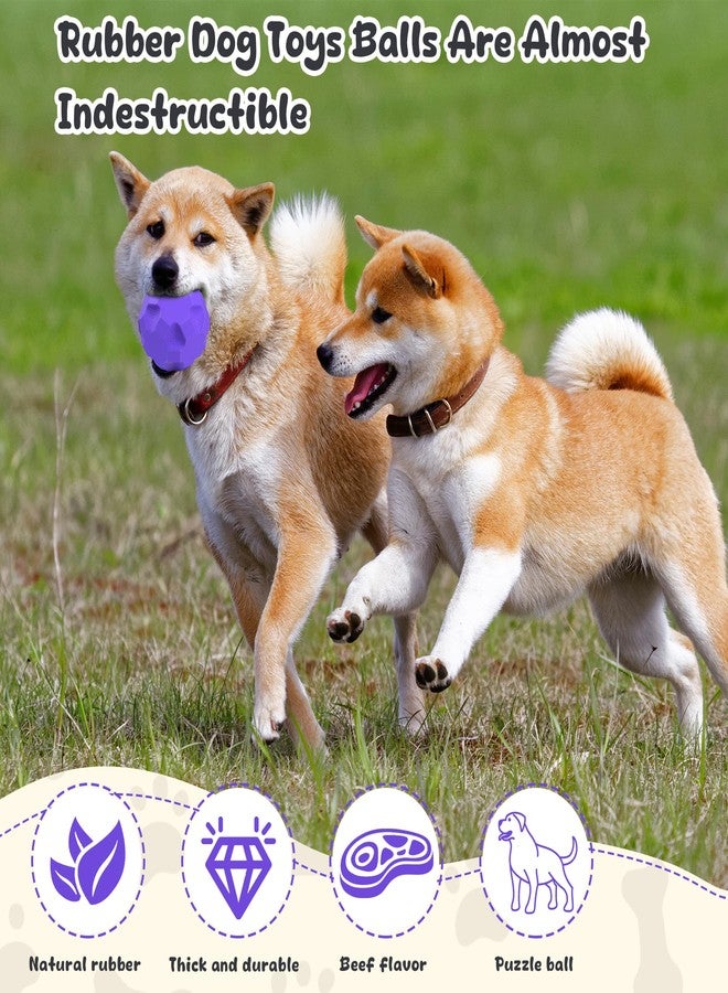 TROUSKAIG Durable Dog Balls, Dog Puzzle Toy for Boredom, Dogs Enrichment Toy, Interactive Treat Dispensing Balls for Large Dogs to Keep Them Busy - Image 3
