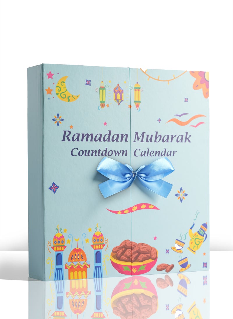 HilalFul Advent Ramadan Mubarak Countdown Calendar for Kids | 30 Days of Surprises | Islamic Themed Countdown with Fillable Drawers | Fun Family Activity for Ramadan Bonding | Cardboard Design - Image 2
