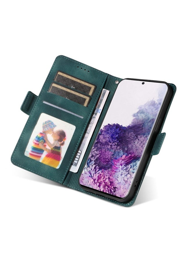 Case Cover For Samsung Galaxy S20 Embossed Rhombus Starry Leather Phone Case(Green)