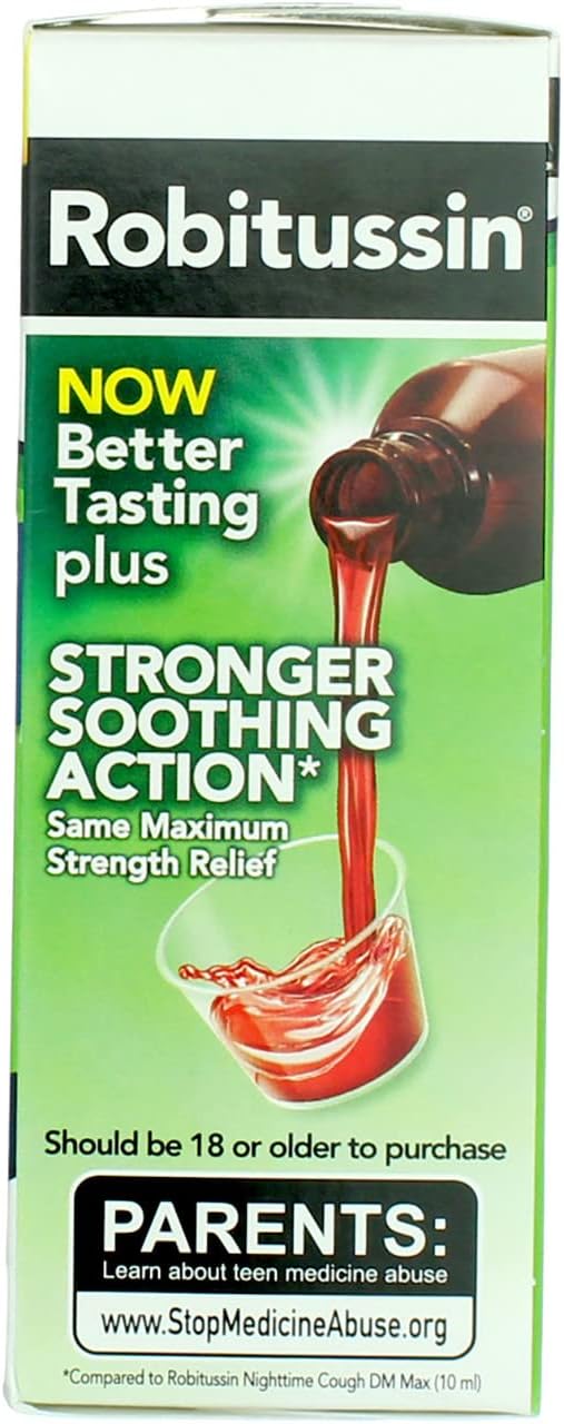 Robitussin روبوتوسين للبالغين شراب السعال الليلي DM بتركيز أقصى 4 أونصات عبوة من 2 - Image 4