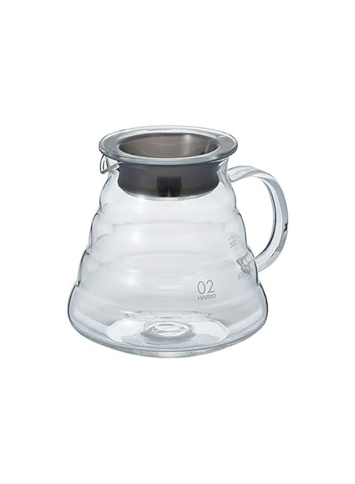هاريو كوب تقديم زجاجي من تشكيلة V60 شفاف 600 ملليلتر