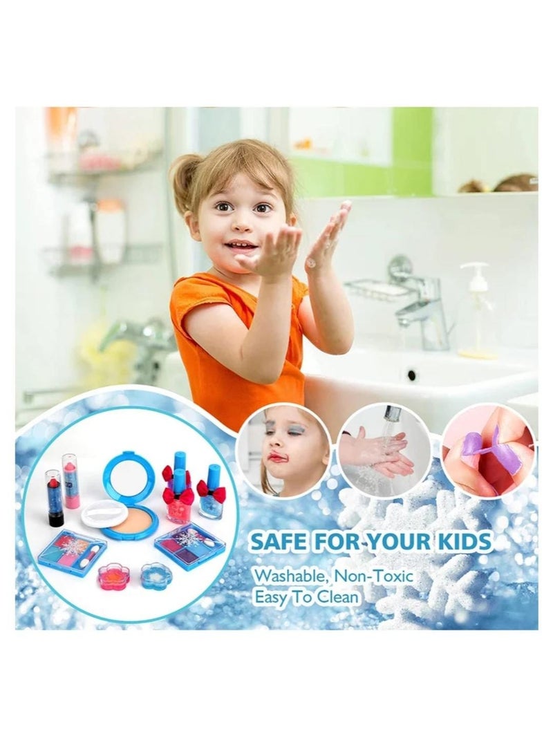 MARAH TOYS Kids Makeup Kit for Girls, Unicorn Makeup Kit, Real Washable Makeup Kit for Little Girls, Little Princess Makeup for Kids Birthday Gifts, Unicorn Toys for Girls - Image 5