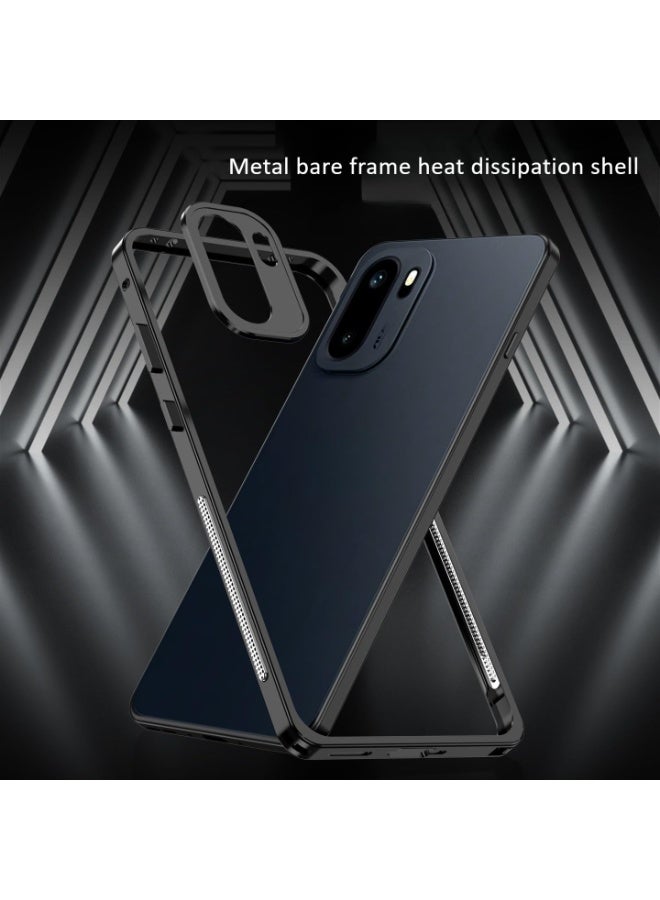 عام غطاء بإطار معدني متوافق مع وان بلس إيس 6 5G، مزود بغطاء للعدسة، هيكل من البولي كربونات متين رفيع مع تبديد حراري مضاد للسقوط. - Image 2