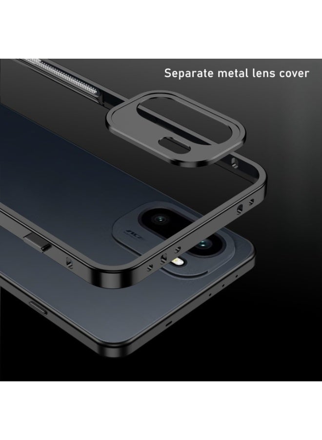 عام غطاء بإطار معدني متوافق مع وان بلس إيس 6 5G، مزود بغطاء للعدسة، هيكل من البولي كربونات متين رفيع مع تبديد حراري مضاد للسقوط. - Image 3