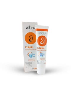 Adora Sunscreen Adora sunscreen cream with SPF 50+ is suitable for all skin types, water-resistant, and works to protect against harmful sun rays, in addition to being loaded with antioxidants. 