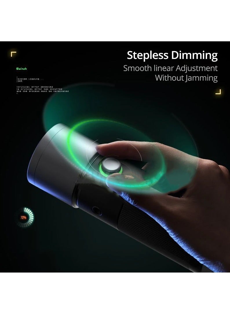 SIDANDE Videography Flashlight Zoomable Photography Fill Light Ambience Light with 1/4'' Thread for Camera Stand Cage - Image 5