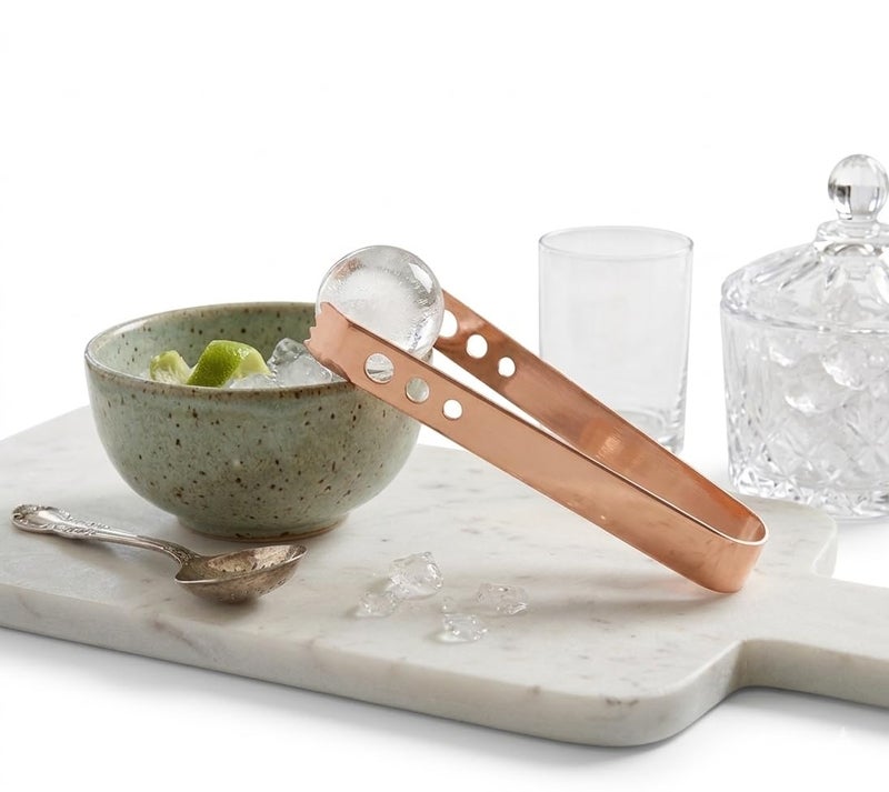 Proniks Stainless Steel Tong for Ice,Cooking Serving in Bars Restaurnt and Kitchen and Dining in Rose Gold(Pack of 1) - Image 2