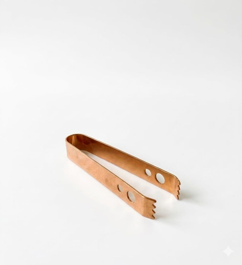 Proniks Stainless Steel Tong for Ice,Cooking Serving in Bars Restaurnt and Kitchen and Dining in Rose Gold(Pack of 1) - Image 1