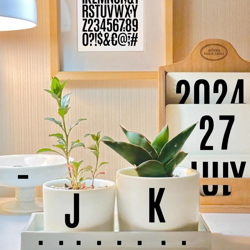 Metsyth Letter Stickers 30 Sheets 1500 PCS Large Alphabet Sticker 2 Inch Vinyl Self Adhesive Stick on Stickers for Water Bottles Cup Mailbox Number Address Craft Scrapbooking Bulletin Board Decor Black - Image 5