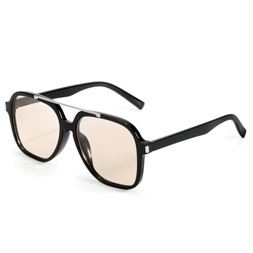 SODQW Trendy Aviator Sunglasses for Women Men UV400 Designer 70s Shades for Driving Traveling Trendy 2026 Sunglasses - Image 1