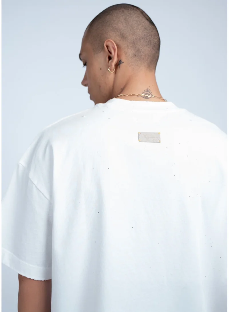 تنجيم سكواد تيشيرت ريترو سبيدواي - أبيض
