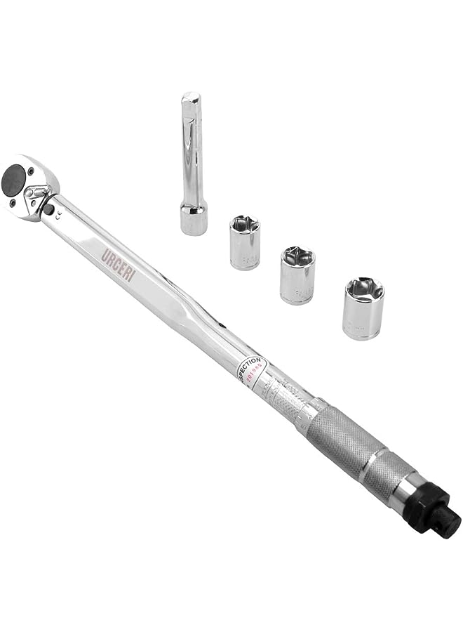 vesus 5pcs 1/2" 28-210Nm Adjustable Tire Torque Wrench Set Auto Repair Spanner Hand Tool Kit - Image 1