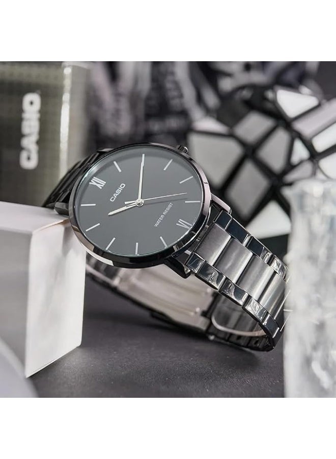 Casio MTP-VT01B-1BUDF Analog Black Dial Men's Watch - Image 4