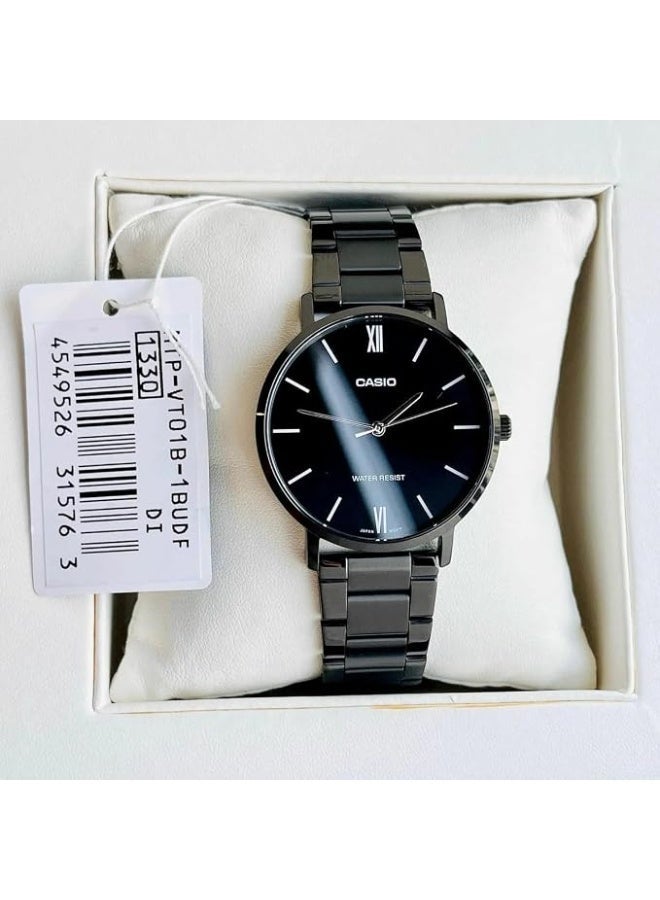 Casio MTP-VT01B-1BUDF Analog Black Dial Men's Watch - Image 3