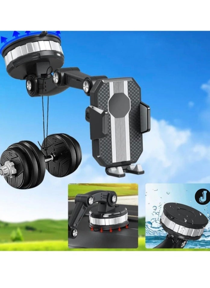 JAJEEK "Universal Car Phone Holder - Dashboard & Windshield Suction Cup Stand for Smartphones & GPS (1-Pack)" - Image 1