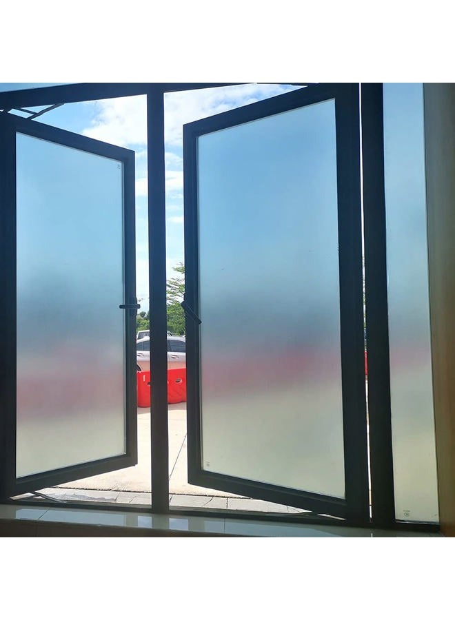 1 Roll Static Cling Window Film for Privacy, Frosted Glass Pattern Window Tint Sticker for Home or Office 1 Roll, 35.4" By 78.7" Blue 9001-S151-90X200-1
