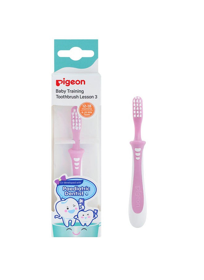 pigeon - فرشاة أسنان تدريب الأطفال الدرس 3 - وردي - Image 1